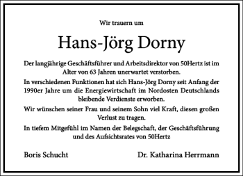 Traueranzeige von Hans-Jörg Dorny von Frankfurter Allgemeine Zeitung