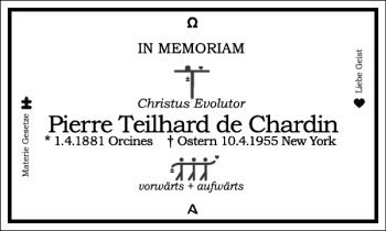 Traueranzeige von Pierre Teilhard de Chardin von Frankfurter Allgemeine Zeitung