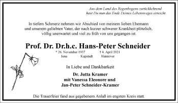 Traueranzeige von Hans-Peter Schneider von Frankfurter Allgemeine Zeitung