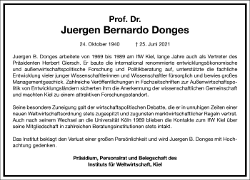 Traueranzeige von Juergen Bernardo Donges von Frankfurter Allgemeine Zeitung