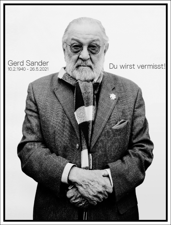 Traueranzeige von Gerd Sander von Frankfurter Allgemeine Zeitung