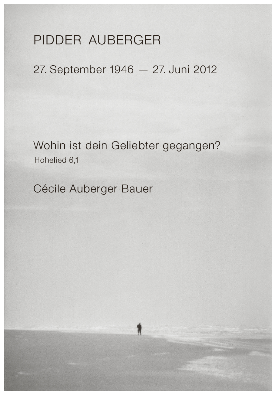 Traueranzeige von Pidder Auberger von FRANKFURTER ALLGEMEINE ZEITUNG