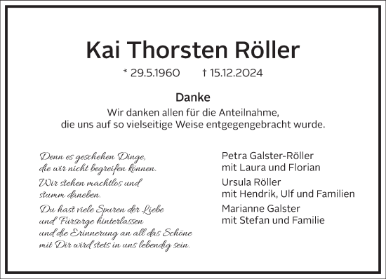 Traueranzeige von Kai Thorsten Röller von Frankfurter Allgemeine Zeitung