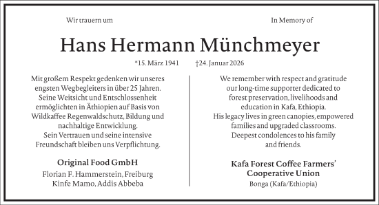 Traueranzeige von Hans Hermann Münchmeyer von Frankfurter Allgemeine Zeitung